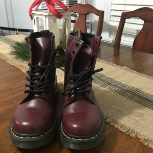 Doc Martens 1460 Smooth Cherry Red Maroon 8-eye